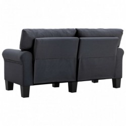 2-Sitzer-Sofa Dunkelgrau Stoff
