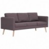 3-Sitzer-Sofa Stoff Taupe