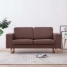 2-Sitzer-Sofa Stoff Braun