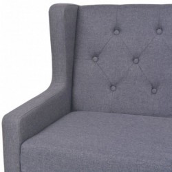 2-Sitzer-Sofa Stoff Grau
