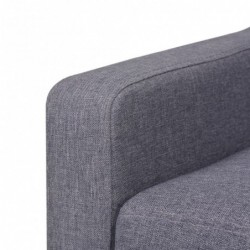 2-Sitzer-Sofa Stoff Grau