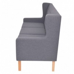 3-Sitzer-Sofa Stoff Grau