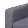 3-Sitzer-Sofa Stoff Grau
