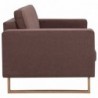3-Sitzer-Sofa Stoff Braun