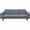 3-Sitzer Sofa Stoff Hellgrau