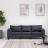 3-Sitzer-Sofa Dunkelgrau Stoff