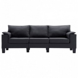 3-Sitzer-Sofa Dunkelgrau Stoff