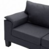 3-Sitzer-Sofa Dunkelgrau Stoff