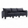 3-Sitzer-Sofa Dunkelgrau Stoff