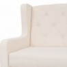 3-Sitzer-Sofa Stoff Cremeweiß