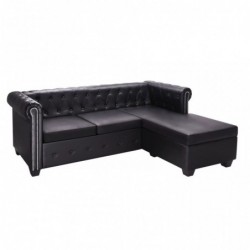 Chesterfield-Sofa in L-Form...