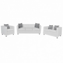 Sofa-Set Kunstleder...
