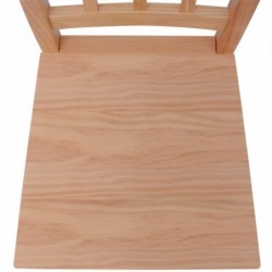 Fünfteiliges Esstisch-Set Pinienholz