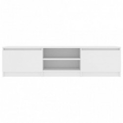 TV-Schrank Weiß 140×40×35,5 cm Spanplatte