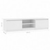 TV-Schrank Weiß 140×40×35,5 cm Spanplatte