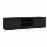 TV-Schrank Schwarz 140×40×35,5 cm Spanplatte