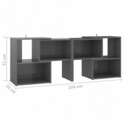 TV-Schrank Hochglanz-Grau 104x30x52 cm Spanplatte