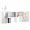 TV-Schrank Hochglanz-Weiß 104x30x52 cm Spanplatte