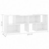 TV-Schrank Hochglanz-Weiß 104x30x52 cm Spanplatte