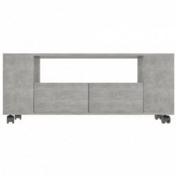 TV-Schrank Betongrau 120x35x43 cm Spanplatte