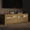 TV-Schrank mit LED-Leuchten Sonoma-Eiche 120x35x40 cm