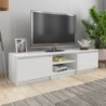 TV-Schrank Hochglanz-Weiß 140×40×35,5 cm Spanplatte