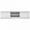 TV-Schrank Hochglanz-Weiß 140×40×35,5 cm Spanplatte