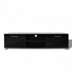 TV-Schrank Hochglanz-Schwarz 120×40,3×34,7 cm