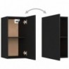 3-tlg. TV-Schrank-Set Schwarz Spanplatte