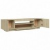 TV-Schrank mit LED-Leuchten Sonoma-Eiche 160x35x40 cm