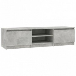 TV-Schrank Betongrau 140×40×35,5 cm Spanplatte