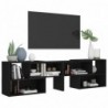 TV-Schrank Schwarz 149x30x52 cm Spanplatte