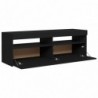 TV-Schrank mit LED-Leuchten Schwarz 120x35x40 cm