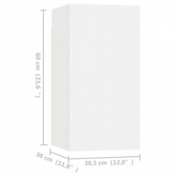 TV-Schränke 4 Stk. Weiß 30,5x30x60 cm Spanplatte