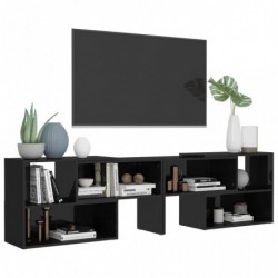 TV-Schrank Hochglanz-Schwarz 149x30x52 cm Spanplatte