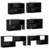 TV-Schrank Hochglanz-Schwarz 149x30x52 cm Spanplatte