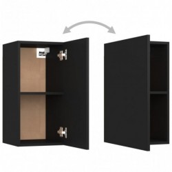 4-tlg. TV-Schrank-Set Schwarz Spanplatte