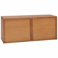 TV-Schrank 90x30x40 cm Massivholz Teak