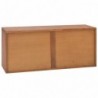 TV-Schrank 90x30x40 cm Massivholz Teak