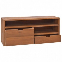 TV-Schrank 90x30x40 cm Massivholz Teak