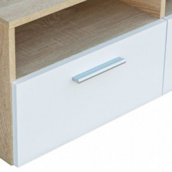 2 Stk. TV-Schränke Spanplatte 95 x 35 x 36 cm Eiche und Weiß