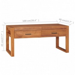 TV-Schrank 100x40x45 cm Recyceltes Teak