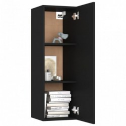 4-tlg. TV-Schrank-Set Schwarz Spanplatte