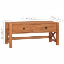 TV-Schrank 100x40x45 cm Recyceltes Teak