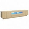 TV-Schrank mit LED-Leuchten Sonoma-Eiche 180x35x40 cm