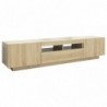 TV-Schrank mit LED-Leuchten Sonoma-Eiche 180x35x40 cm