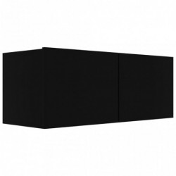 TV-Schränke 4 Stk. Schwarz 80x30x30 cm Spanplatte