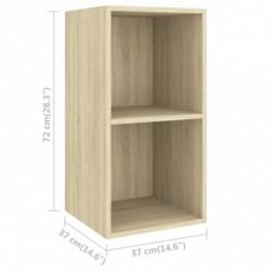 3-tlg. TV-Schrank-Set Sonoma-Eiche Spanplatte