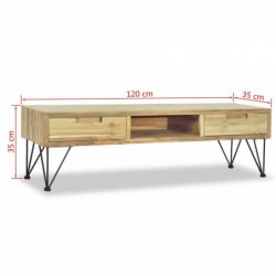 TV-Schrank 120 x 35 x 35 cm Teak Massiv