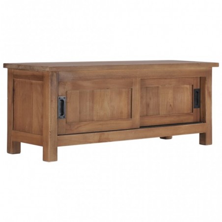 TV-Schrank 90×30×35 cm Massivholz Teak